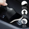Picture of Ziciner 2 PCS Car Detailing Brush, Curved Soft Bristles Auto Removal Dust Collectors, Universal Vehicle Dashboard, Air Conditioner Vents etc Interior Cleaning Tool Accessories (Black/White)