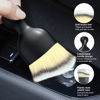 Picture of Ziciner 2 PCS Car Detailing Brush, Curved Soft Bristles Auto Removal Dust Collectors, Universal Vehicle Dashboard, Air Conditioner Vents etc Interior Cleaning Tool Accessories (Beige)