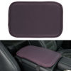 Picture of Amiss Auto Center Console Pad, PU Leather Car Armrest Seat Box Cover Protector, Universal Waterproof Non Slip Soft Center Console Armrest Pad for Most Vehicle, SUV, Truck, Car (Purple)