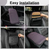 Picture of Amiss Auto Center Console Pad, PU Leather Car Armrest Seat Box Cover Protector, Universal Waterproof Non Slip Soft Center Console Armrest Pad for Most Vehicle, SUV, Truck, Car (Purple)