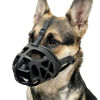 Picture of BARKLESS Dog Muzzle, Basket Muzzle for Biting, Chewing and Scavenging, Humane Cage Mouth Cover, Perfect for Grooming and Training Small, Medium, Large Aggressive Reactive Dogs (S, Black)