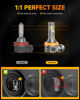 Picture of FAHREN 2024 Upgraded H11/H9/H8 Bulbs, 20000LM 600% Ultra-Bright Real 1:1 Mini Size H11 Bulbs Halogen Replacement,6500K Cool White H11 Fog light, Quick Install No Adapter Needed, Pack of 2