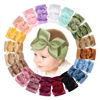Picture of doboi 20PCS Baby Bows Baby Girl Headbands Nylon Hairbands with Ribbon Bow Handmade Elastic Baby Hair Bows Headbands for Baby Girls Newborns Infants Toddlers and Kids