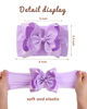 Picture of doboi 20PCS Baby Bows Baby Girl Headbands Nylon Hairbands with Ribbon Bow Handmade Elastic Baby Hair Bows Headbands for Baby Girls Newborns Infants Toddlers and Kids