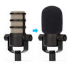 Picture of PodMic Pop Filter Foam Cover - Mic Windscreen Wind Cover Customized for Rode PodMic Podcasting Microphone to Blocks Out Plosives（2Pcs）