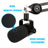 Picture of PodMic Pop Filter Foam Cover - Mic Windscreen Wind Cover Customized for Rode PodMic Podcasting Microphone to Blocks Out Plosives（2Pcs）