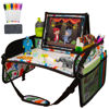 Picture of Lusso Gear Kids Travel Tray for Toddler - Kids Car Seat Lap Tray for Airplane - Car Seat Tray Kid Travel - Kid Car Tray for Road Trip Activities - Dino car seat lap Tray
