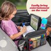 Picture of Lusso Gear Kids Travel Tray for Toddler - Kids Car Seat Lap Tray for Airplane - Car Seat Tray Kid Travel - Kid Car Tray for Road Trip Activities - Dino car seat lap Tray