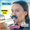 Picture of Brasstache 2.0 Combo Pack - [2-Pack] The Original Clip-on Mustache for Brass Instrument Mouthpieces, XL and Handlebar Combo Version (Tuba)