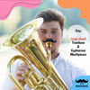Picture of Brasstache 2.0 Combo Pack - [2-Pack] The Original Clip-on Mustache for Brass Instrument Mouthpieces, XL and Handlebar Combo Version (Trombone or Euphonium Large Shank)