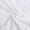Picture of NTBAY Plush Flannel Baby Blanket, Soft and Warm Toddler Blanket with Striped Texture for Stroller, Crib, Travel, 30x40 Inches, White