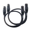 Picture of WJST XLR Cable, Balanced DMX Cable, 3 Pin Male to Female Microphone Cable Mic Patch Cords Compatible with Speakers, Mixer, 2 Pack (1FT)