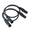 Picture of WJST XLR Cable, Balanced DMX Cable, 3 Pin Male to Female Microphone Cable Mic Patch Cords Compatible with Speakers, Mixer, 2 Pack (1FT)