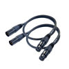 Picture of WJST XLR Cable, Balanced DMX Cable, 3 Pin Male to Female Microphone Cable Mic Patch Cords Compatible with Speakers, Mixer, 2 Pack (1FT)