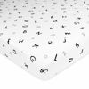 Picture of American Baby Company Fitted Mini Crib Sheet 24" x 38", Soft Breathable Neutral 100% Cotton Jersey Portable Sheet, Alphabet, for Boys and Girls, Fits Most Pack N Play and Mini Crib Mattresses