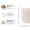 Picture of OrganiHaus White Woven Baskets for Storage 20x13, Large Basket for Toys, Nursery Laundry Basket, Cotton Rope Basket with Handles, Towel Basket for Bathroom, Throw Blanket Basket for Living Room