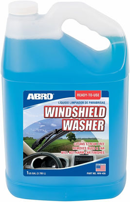 Picture of ABRO Car Windshield Cleaner Ready to Use Formula - 1 Gallon, Pre-Mixed, Delivers Streak-Free Cleanliness, Removes Bugs & Tar