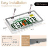 Picture of Bling License Plate Frames for Women | Sparkly Rhinestone License Plate Frame Bling Licence Plate Frame Holder Tag Car Plate Frame Plate Cover for Car License Plate Frames Cute Porta Placas para Auto