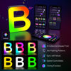 Picture of Light Up Letters Marquee Letter - Music Sync RGB Color Changing LED Letter Lights Letter Logo Game Lights for Girls Women Party Birthday Christmas Valentine's Day Wall Desktop Decoration (MRGB-B)