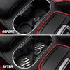 Picture of AUCELI 4 Pack Car Cup Holder Coasters, Colored American Flag US Flag Insert Car Cup Coaster, 2.75 Inch Anti Slip Shockproof Embedded Drink Mat, Vehicle Interior Decor Accessories