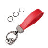 Picture of Turcee Leather Car Keychain,Creative Personality Leather Car Key Fob,Car Accessories Universal Key Fob Keychain for Men and Women (Red)