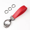 Picture of Turcee Leather Car Keychain,Creative Personality Leather Car Key Fob,Car Accessories Universal Key Fob Keychain for Men and Women (Red)