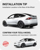 Picture of BASENOR 2025 New Version Tesla Model X/Model X Plaid Mud Flaps Splash Guards No Drilling No Tape Mudguards Vehicle Tire Protector Mudflaps for 2022-2025 Tesla Exterior Accessories (Set of 4)