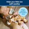 Picture of Dr. Brown's Baby Lovey Pacifier & Teether Holder, 0-12m, Giraffe with Light Green HappyPaci, 100% Silicone, 0-6 m (Packaging May Vary)