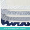 Picture of Baby Bassinet Sheets 4 Pack Compatible with Graco Pack ‘n-Play Dome LX/Day2Dream Bassinet(not playard) and Pamo Babe 4 in 1 Portable Crib(only for bassinet), Ultra Soft & Skin-Friendly, Washer & Dryer