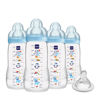 Picture of MAM Easy Active Anti-Colic Baby Bottle 11 oz, Fast Flow, Breastfeeding-Like Silicone Nipple Bottle, Reduces Colic, Gas, & Reflux, Easy-to-Clean, BPA-Free, Vented Baby Bottles for Newborns, 4+ Months