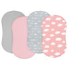 Picture of Baby Bassinet Sheets 4 Pack Compatible with Halo Bassinest Swivel, Flex, Glide, Premiere & Luxe Series Sleeper, Ultra Soft & Skin-Friendly, Washer & Dryer, Pink Print