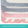 Picture of Baby Bassinet Sheets 4 Pack Compatible with Halo Bassinest Swivel, Flex, Glide, Premiere & Luxe Series Sleeper, Ultra Soft & Skin-Friendly, Washer & Dryer, Pink Print