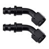 Picture of EVIL ENERGY 6AN 45 Degree Push Lock Hose Fitting End Black 2PCS