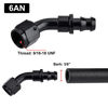 Picture of EVIL ENERGY 6AN 45 Degree Push Lock Hose Fitting End Black 2PCS
