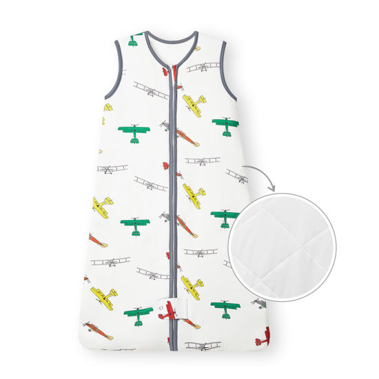 Picture of TotAha Warm Sleep Sack 0-3 Months,Soft Quilted 1.0 TOG Wearable Blanket Baby Sleep Bag with 2-Way Safe Zipper