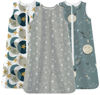 Picture of TotAha Sleep Sack 0-6 Months 3-Pack,Stretchy,Buttery Soft Swaddle Transition Sleeping Bag,Light Baby Wearable Blanket with 2-Way Safe Zippers for Boys Girls