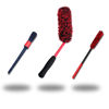 Picture of oesee Angled Wheel Brush Kit 3 Pack- Angled Microfiber Wheel Brush, Wheel Barrel Brush, Detailing Brush Scratch Free Calipers Woolies Spoke Brush Cleans Brake Dust from Barrels& Hard to Reach Areas