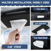 Picture of BIPROS Car Tissue Holder - Tissue Holder for Car with High-End Lotion Tissues,Car Napkin Holder,Napkin Holder for Car,Car Visor Tissue Dispenser,Leather Backseat Tissue Holder - Sun Visor Accessory.