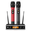 Picture of Wireless Microphone System, TONOR Professional Metal Cordless Karaoke Microphones, Handheld Dynamic Mic Set with Receiver for Party, Meeting, KTV, Church, DJ, Wedding, Singing, 200ft, TW820 Black &Red