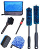 Picture of oesee 7PCS Car Wheel Rims Detail Cleaning PRO Wash Kit, Wheel Wash Mitt, Tire Brush, 2PCS Soft Woolies Wheels Brush, Detailing Brush, and Tire Dressing Pads, Microfiber Dry Towel Scratch-Free Cleaning