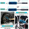 Picture of oesee 7PCS Car Wheel Rims Detail Cleaning PRO Wash Kit, Wheel Wash Mitt, Tire Brush, 2PCS Soft Woolies Wheels Brush, Detailing Brush, and Tire Dressing Pads, Microfiber Dry Towel Scratch-Free Cleaning