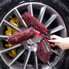 Picture of oesee Metal Free Microfiber Wheel Brush Kit- Microfiber Angled Wheel Brush, Long Handle Wheel Brush, Tire& Detailing Brush, Wheel Wash Mitt. Hands-On Wheel Detailing Kit for Daily Wheel Cleaning