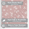 Picture of Baby Changing Pad Cover 2-Pack (Antique Rose) - Premium Fitted Sheets Changing Table Cover - Buttery Soft Cotton Blend - Diaper Changing Pad Cover - Changing Pad Sheets