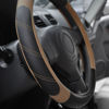Picture of Elantrip Leather Steering Wheel Cover 14 1/2 to 15 inch Universal Padded Soft Grip Breathable for Car Truck SUV Jeep Anti Slip Brown