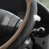 Picture of Elantrip Leather Steering Wheel Cover 14 1/2 to 15 inch Universal Padded Soft Grip Breathable for Car Truck SUV Jeep Anti Slip Brown