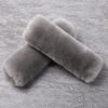 Picture of OGLAND Authentic Sheepskin Car Seat Belt Pad,2 Pack Soft Seat Belt Cover for Shoulder Pad Neck Cushion Protector Car Accessories by Genuine Natural Merino Wool (Misty Gray)