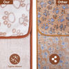 Picture of Stuffed Premium Soft Dog Blanket, with Flannel Brown Cute Paw Print, 43 * 66 inches, Cat Blanket Puppy Supplies Dog Products Stuff Essentials