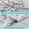 Picture of Stuffed Premium Soft Dog Couch Blanket, with Flannel Cute Paw Print, 30 * 70 inches, Cat Blanket Puppy Supplies Dog Products Stuff Essentials, Gray