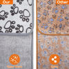 Picture of Stuffed Premium Soft Dog Couch Blanket, with Flannel Cute Paw Print, 30 * 70 inches, Cat Blanket Puppy Supplies Dog Products Stuff Essentials, Gray