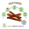 Picture of Nature Gnaws USA Steer Sticks for Dogs 5-7" (8oz) - Mixed Thickness - Long Lasting for Aggressive Chewers and Large Dogs - Natural Beef Bully Dog Chew Bones